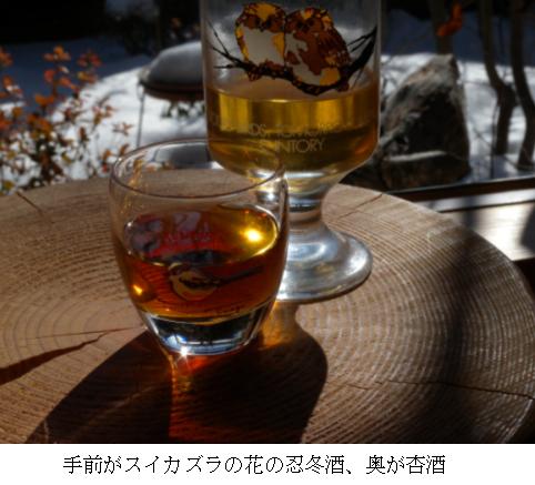 忍冬酒と杏酒