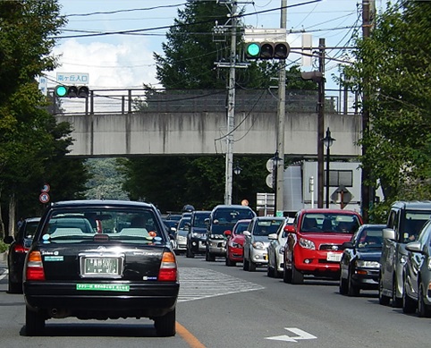 軽井沢のお盆休みハイシーズンは車が混む
