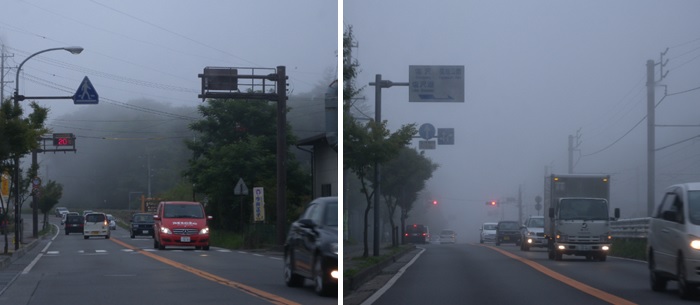 霧の軽井沢（気温20度）